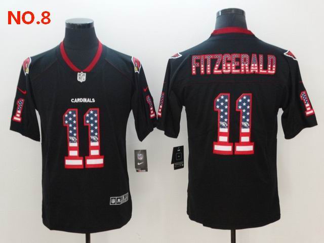 Men's Arizona Cardinals #11 Larry Fitzgerald Jersey NO.8;